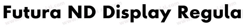 Futura ND Display Regular字体转换